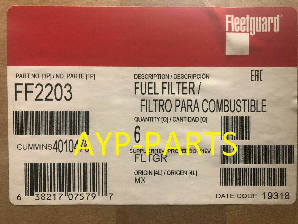 Fuel Filter P875