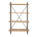 Gray Industrial Etagere Bookcase B5848