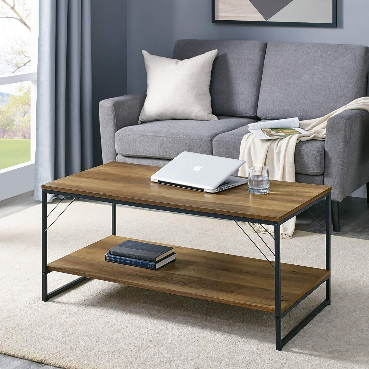 5-Shelf Metal Bookcase Y549