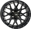 Black 14x7 4/137 5+2 Wheel Q7581