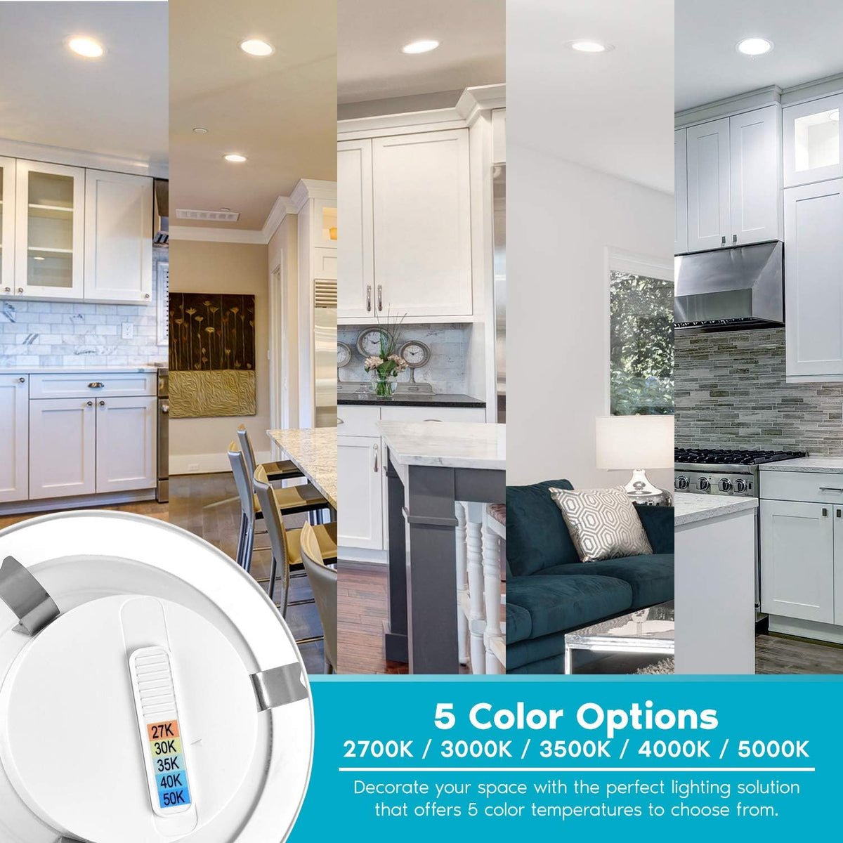 4 Inch LED Recessed Can Lights, 16 Pack Q859