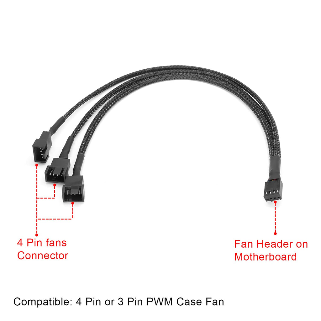 PWM 4 Pin Fan Splitter Adapter Cable W331