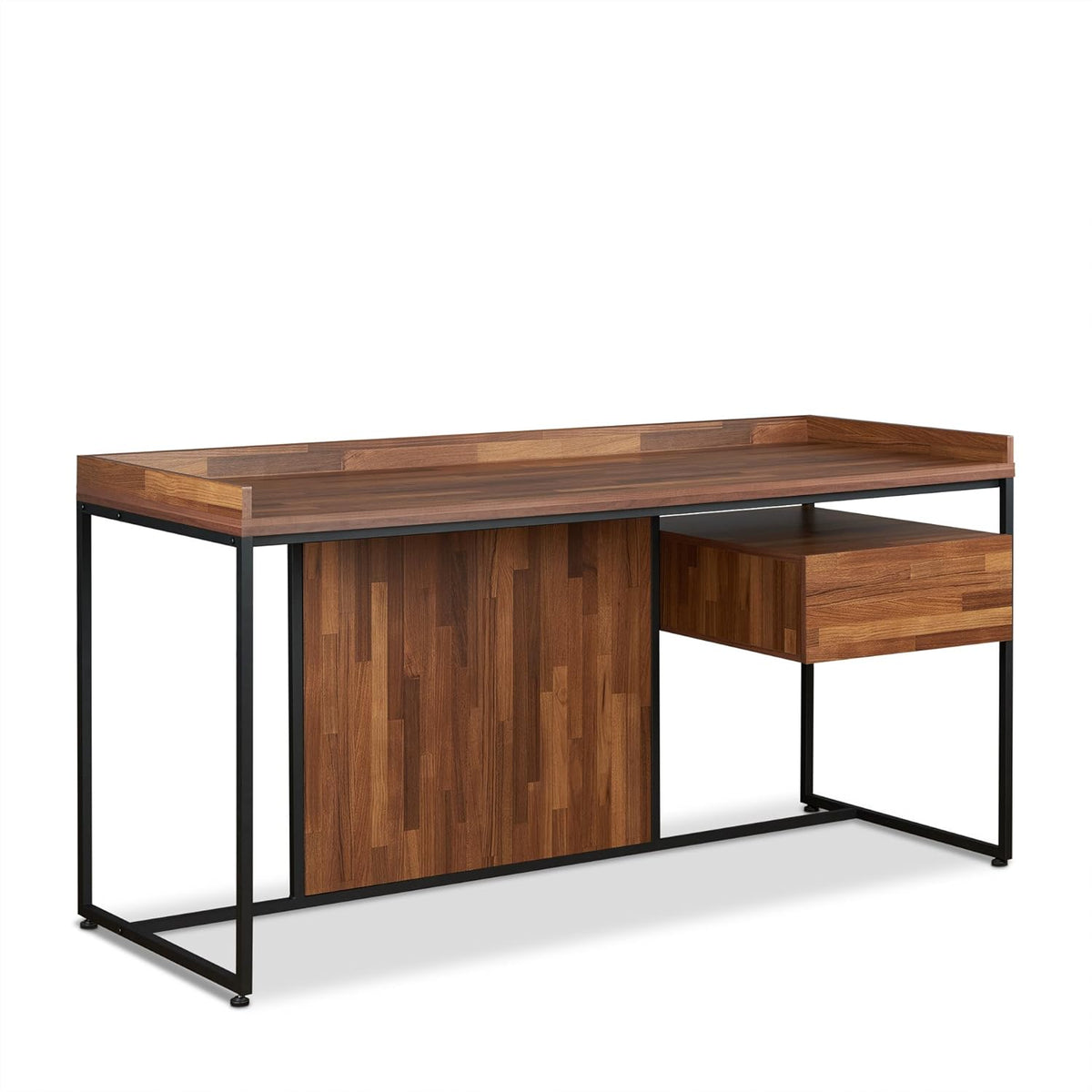Walnut & Sandy Black Bookcase I4055