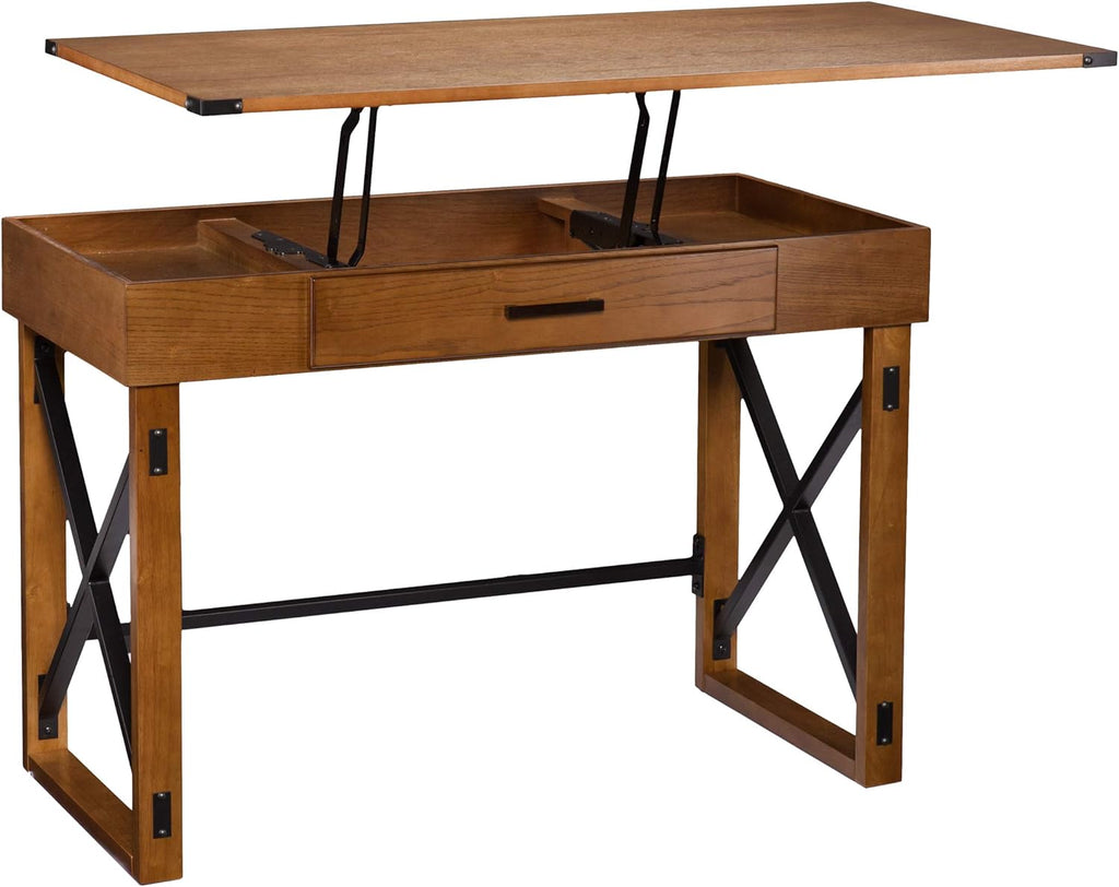 Adjustable Height Standing Desk with Hidden Storage C116122