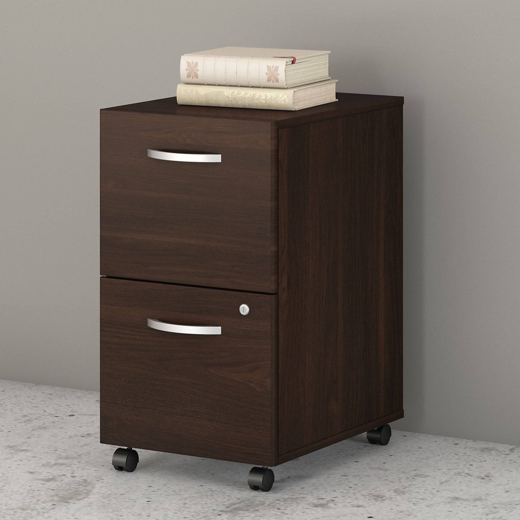 Black 2 Drawer Mobile File Cabinet K522