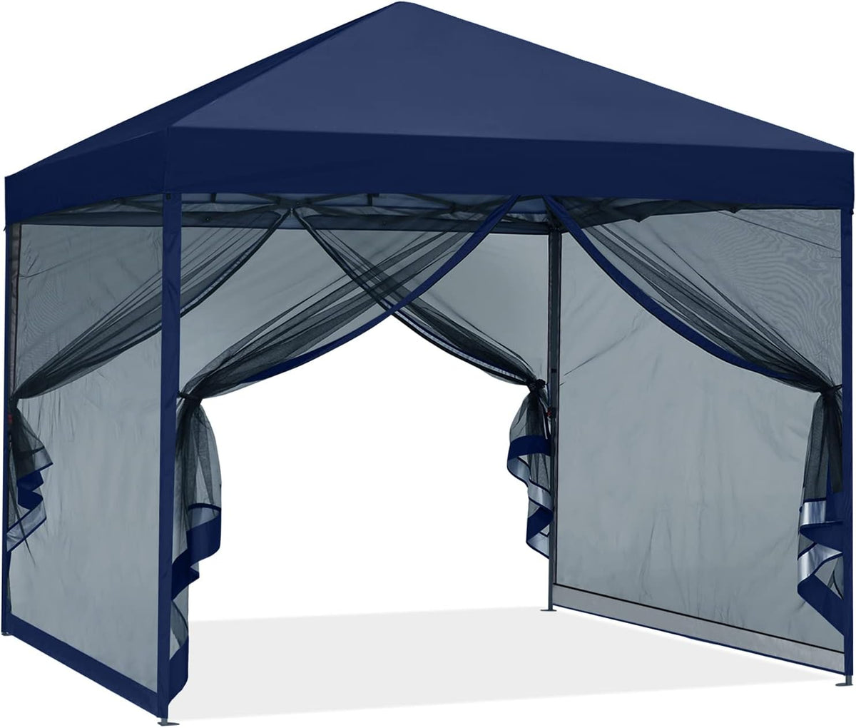 Royal Blue Pop up Canopy Tent with Netting Wall D3907
