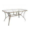 Dark Gray Steel Patio Dining Table C23250
