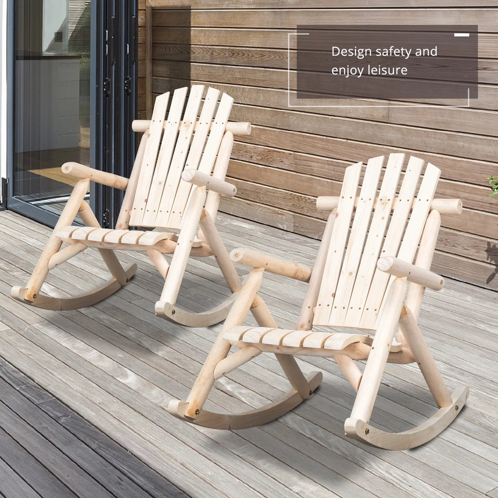 Fir Wood Rocking Chair U2600