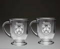 Glass Coffee Mugs Set of 2 B605