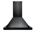 24 in. Convertible Vent Wall Mount Range Hood Black Stainless Steel Q852