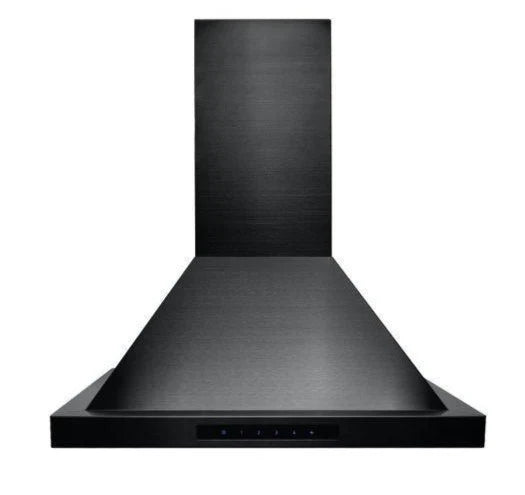 24 in. Convertible Vent Wall Mount Range Hood Black Stainless Steel Q852