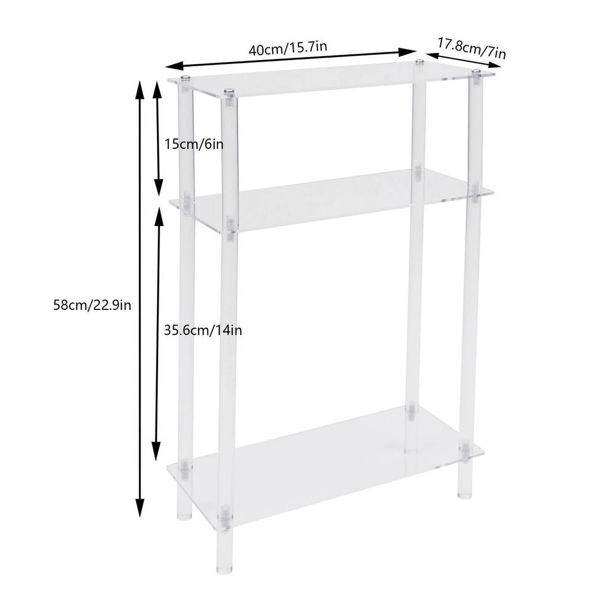 Acrylic Narrow Side Table A61972