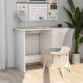 High Gloss White Engineered Wood Desk W3545