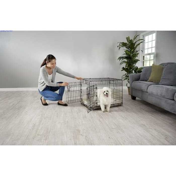 2-Door Folding Dog Crate J647491