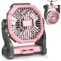 Portable Rechargeable Camping Fan with LED Lights K660567