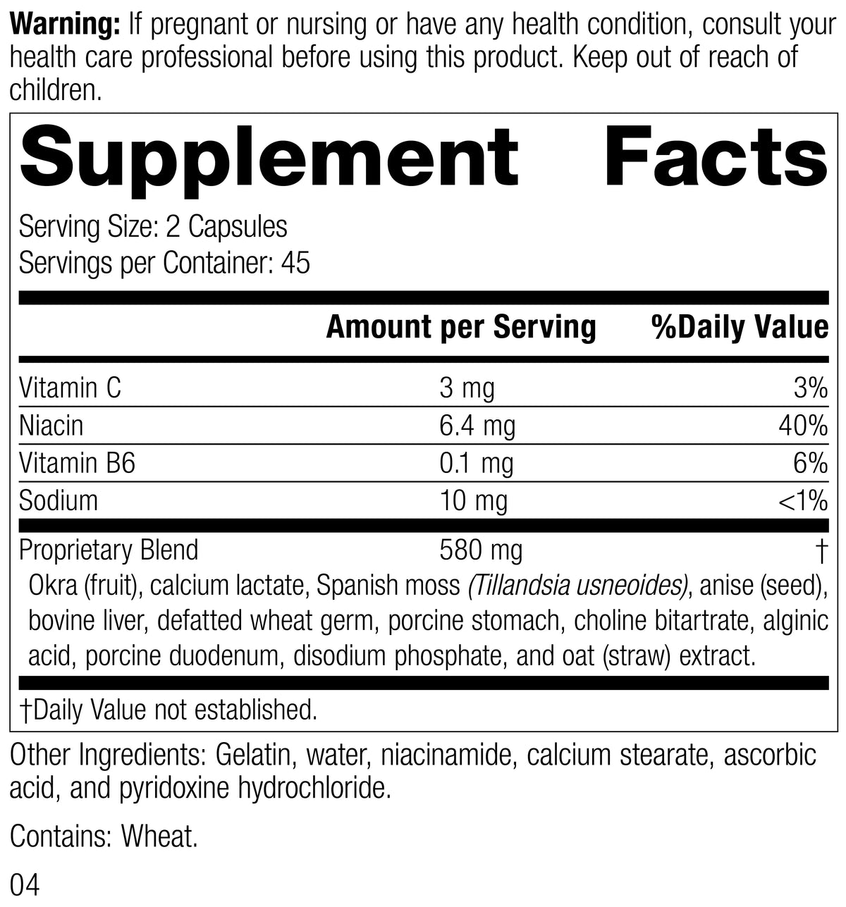 90 Capsules Q26992
