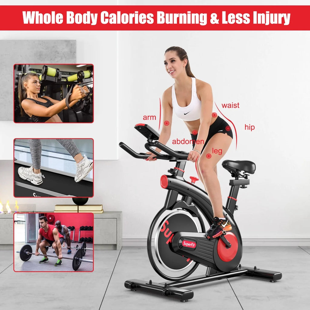 Indoor Cycling Bike with Heart Rate Monitor R22411