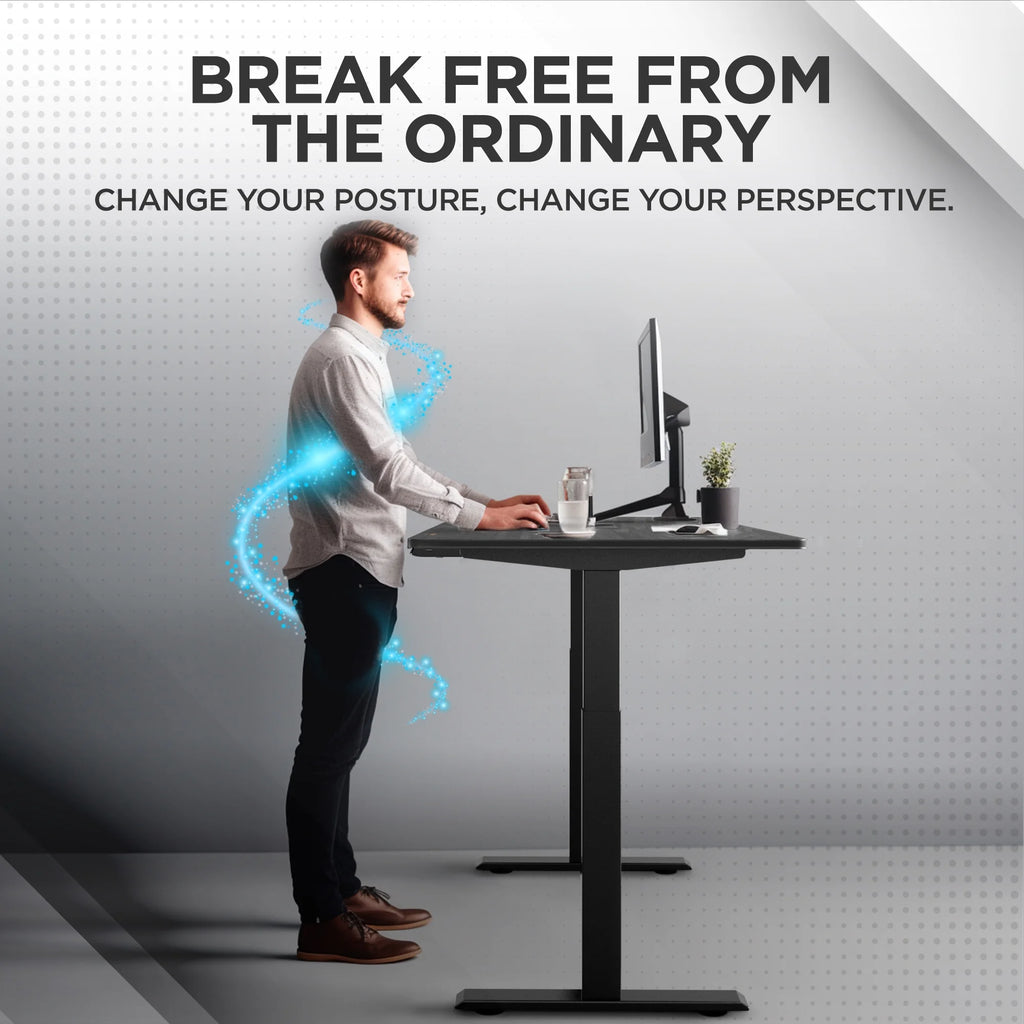 Electric Standing Desk 48x30" Bamboo Desktop K603723