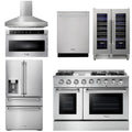 48 Propane Gas Range, Range Hood, Refrigerator, Dishwasher, Microwave, Wine Cooler B59484