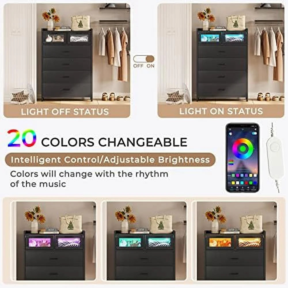 White Tall 6 Drawers Wood Dresser S372168