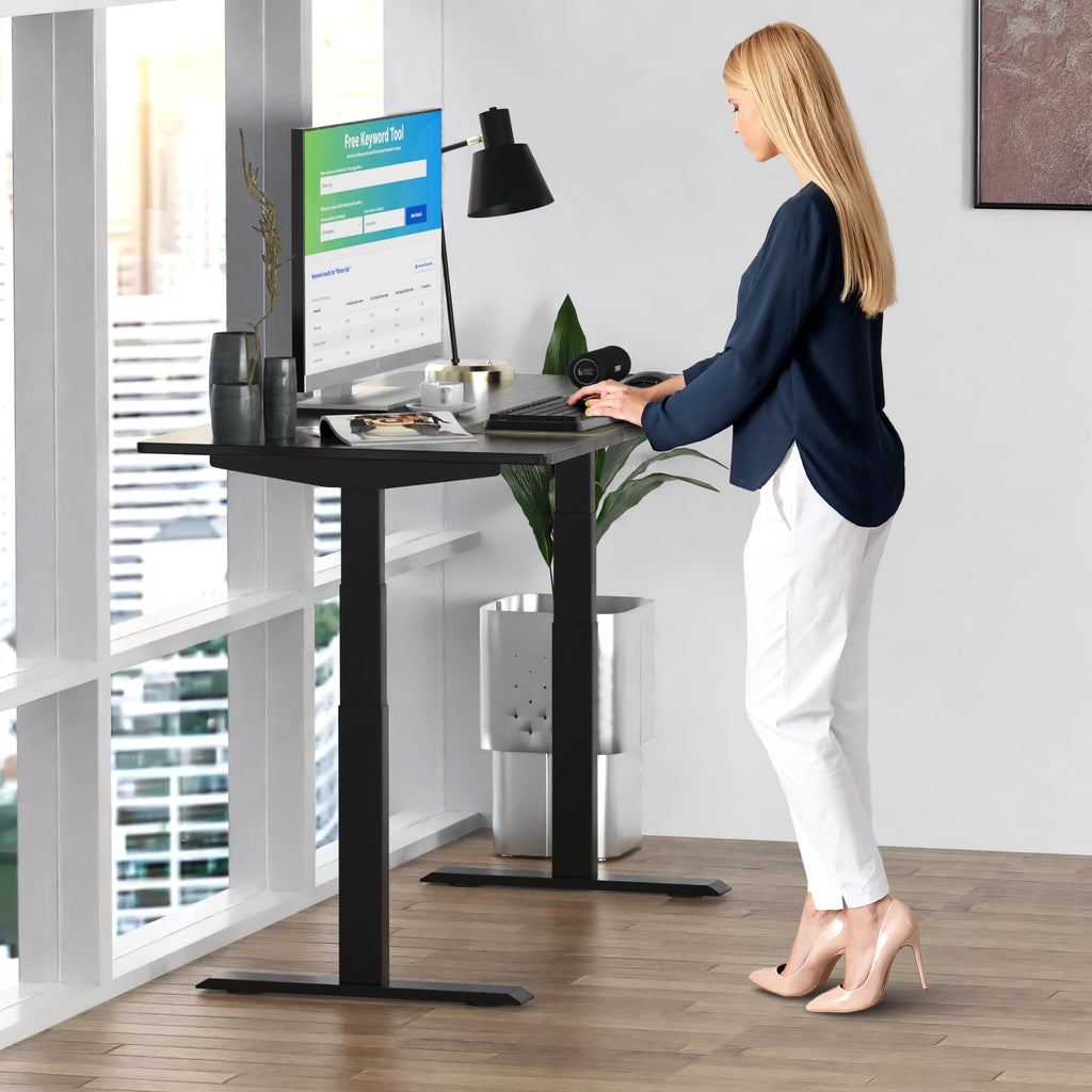 Electric Standing Desk 48x30" Bamboo Desktop K603723