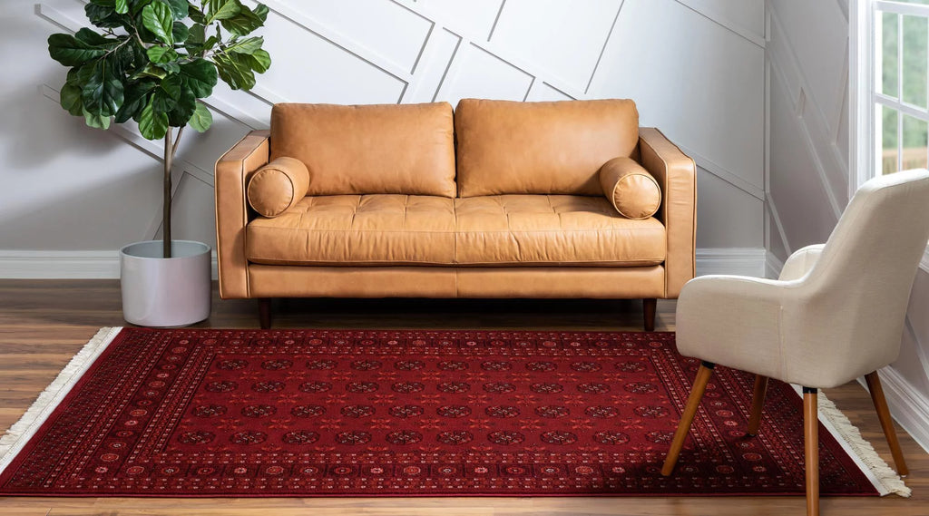 Bokhara Collection Rug 7' x 10' Red Low Rug Z26080