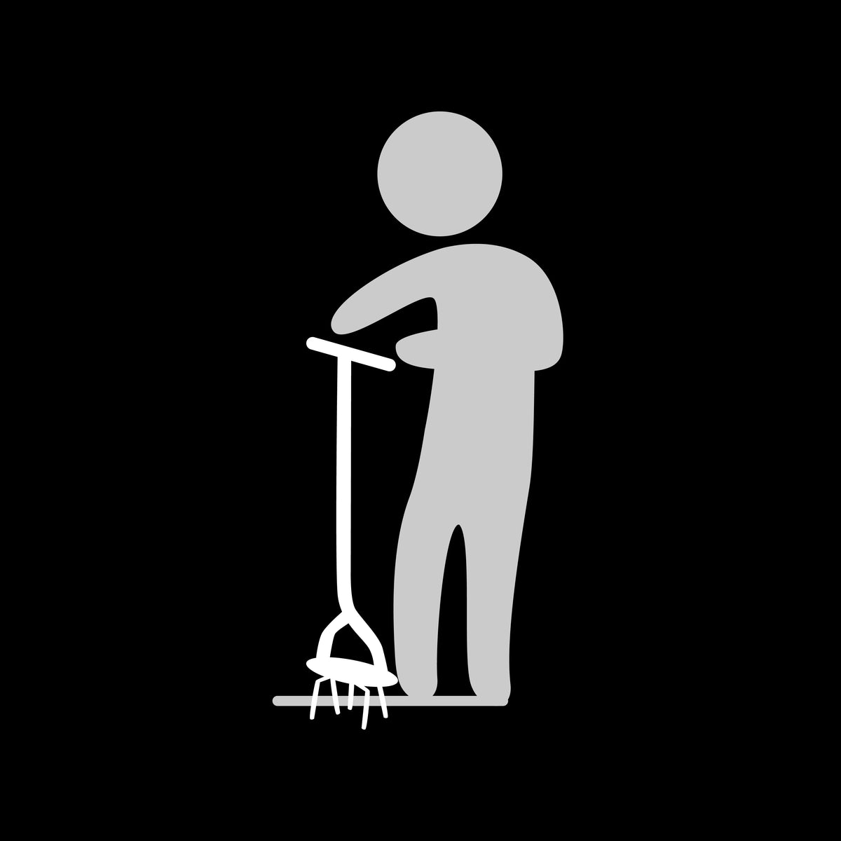 Steel Long-Handled Manual Tiller Garden Tool F511