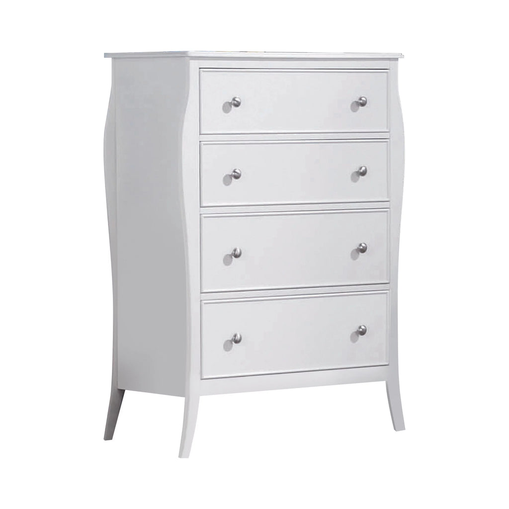 4-drawer Chest Cream White S10657