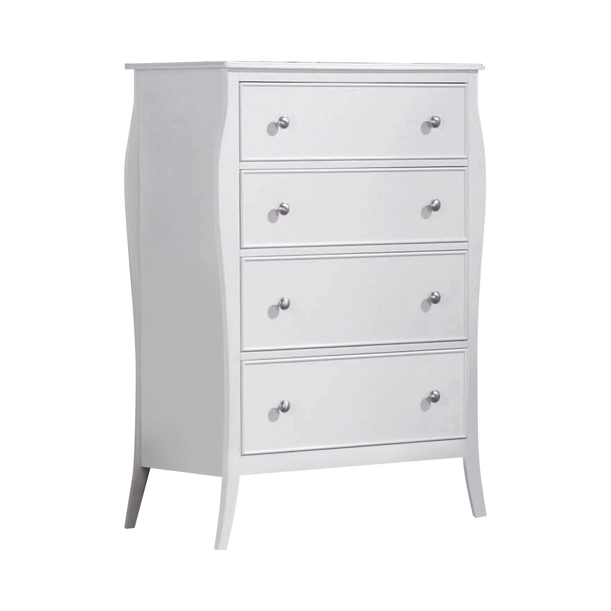 4-drawer Chest Cream White S10657