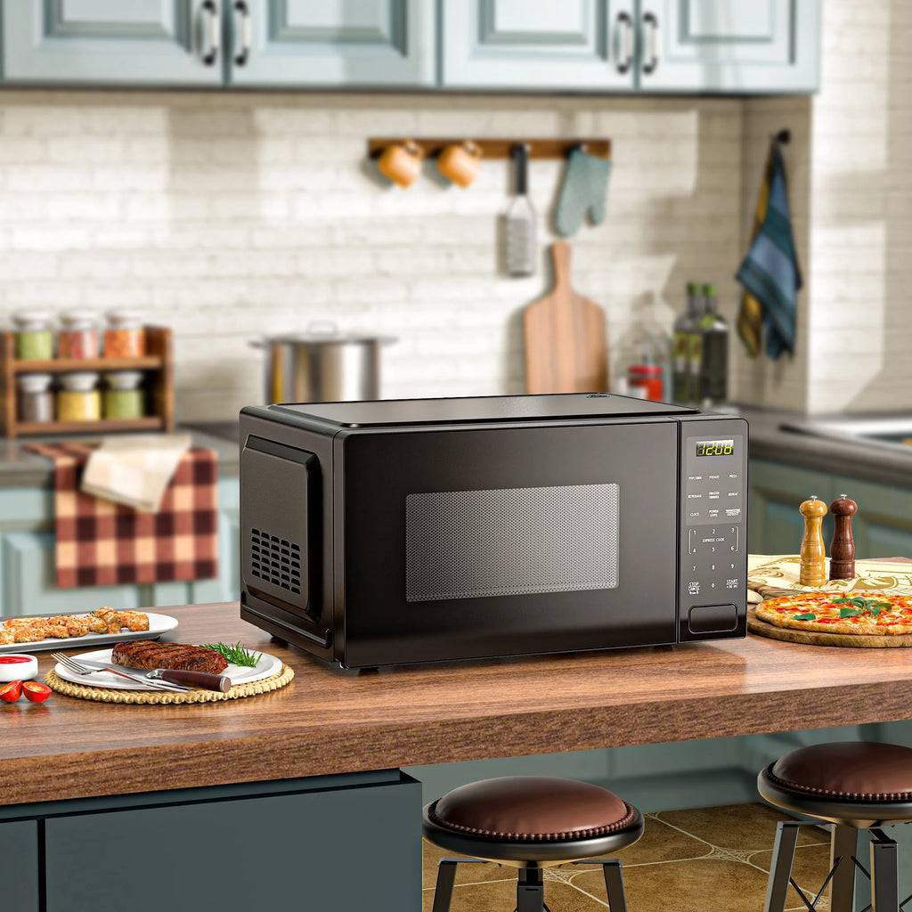 1.1 Cu ft 1000 Watts Black Countertop Microwave Oven G88129
