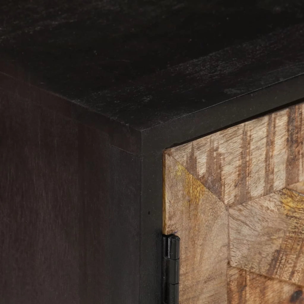 Rough Mango Wood and Solid Wood Acacia TV Stand D6005