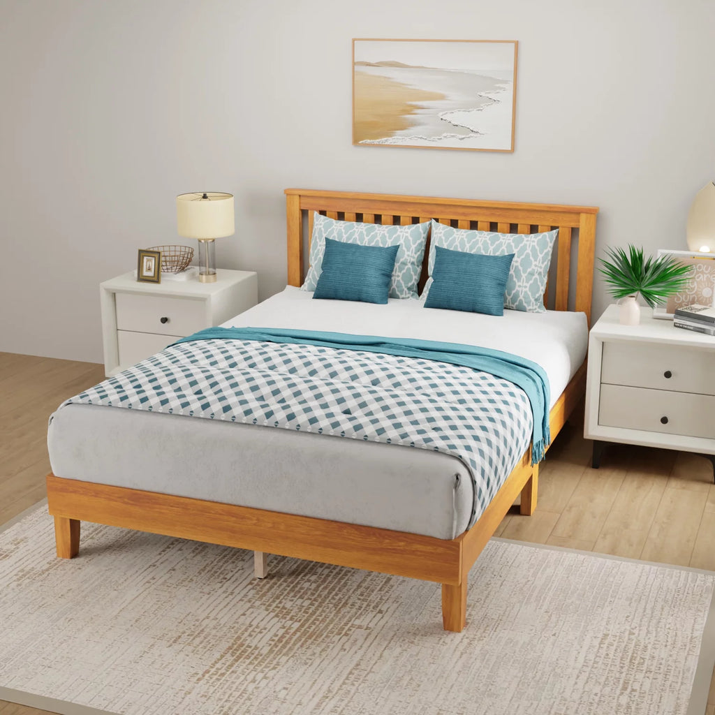 Queen Size Bed Frame with Headboard Z380929