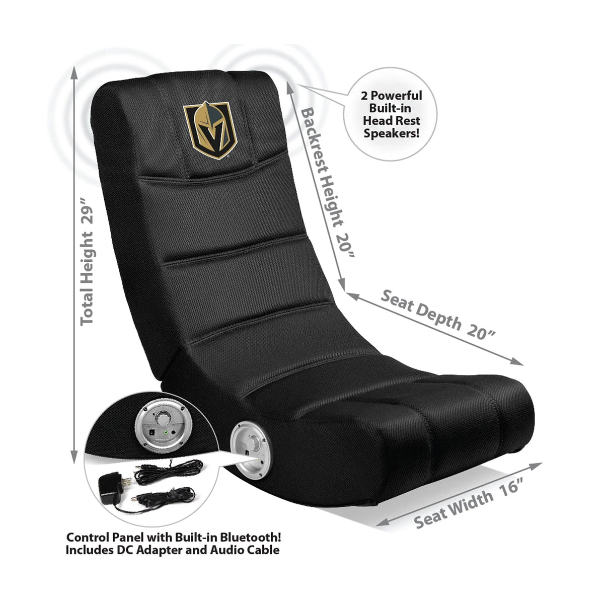 Golden Knights Video Rocker with Bluetooth K148076