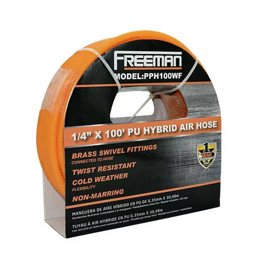Polyurethane Polymer Hybrid 100-Foot Air Hose with 1/4 in. NPT Fittings L869373
