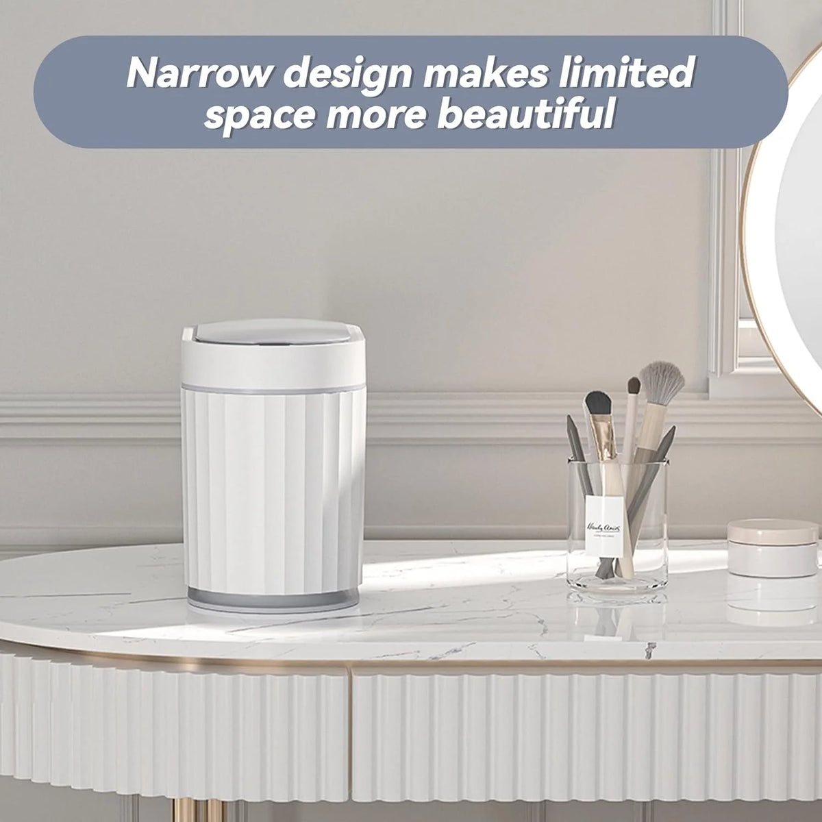 1.3 Gallon Motion Sensor Mini Trash Can with Lid T321692