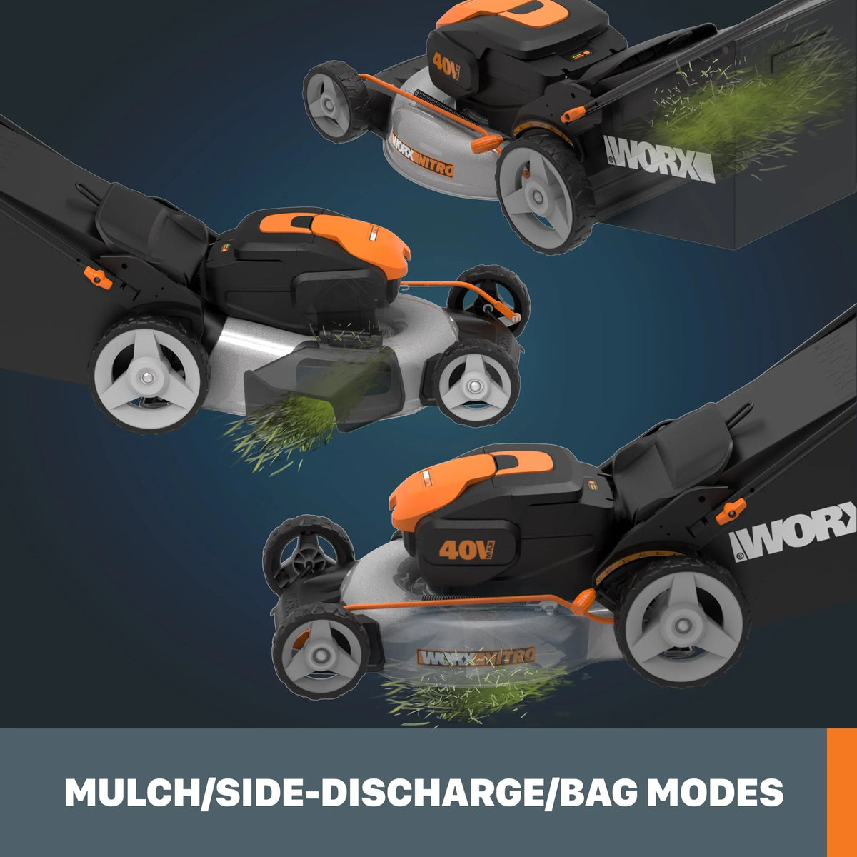 40V Cordless Push Lawn Mower with Battery and Charger T18399