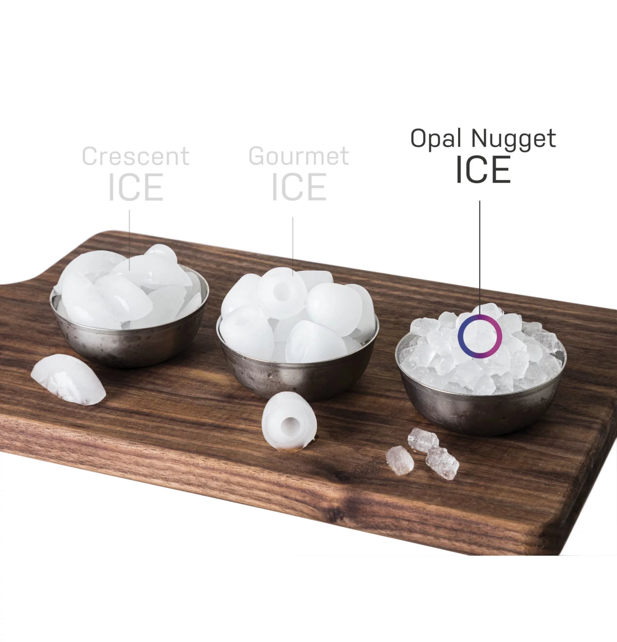 Countertop Nugget Ice Maker with Side Tank Stainless Steel H9457