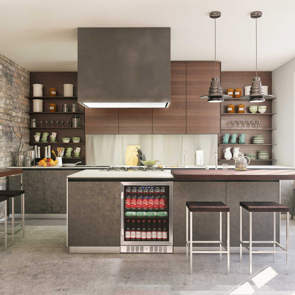 177 Can Stainless Steel Beverage Refrigerator G38202