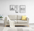 Chenille Fabric 2-Seater Upholstered Sofa Couch with Solid Wood Legs M30061