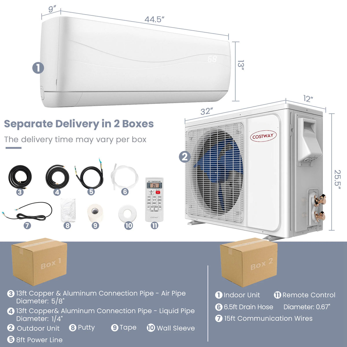 24000 BTU Mini Split Air Conditioner & Heater E304147