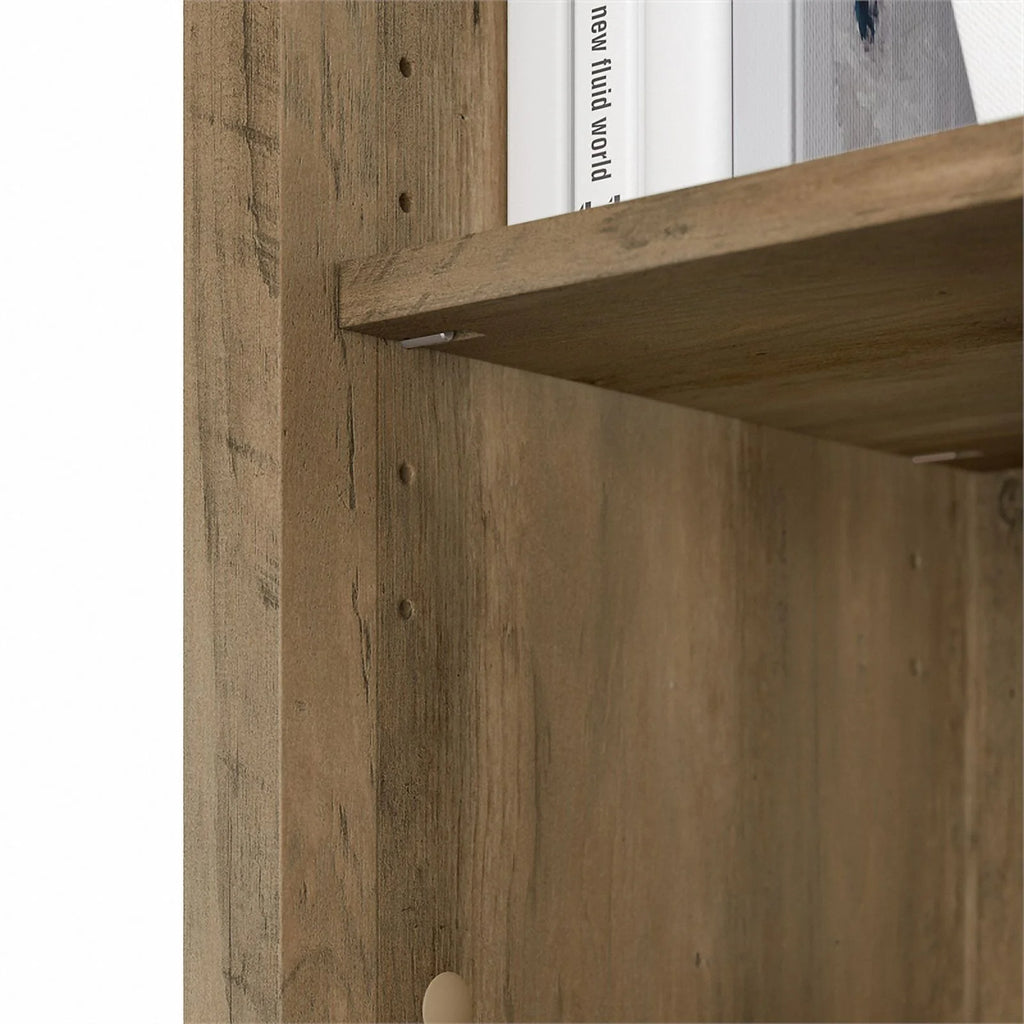 5 Shelf Engineered Wood Bookcase Set of 2 E93161