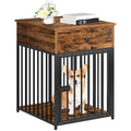 Wooden Dog Crate Furniture with Drawer I575715