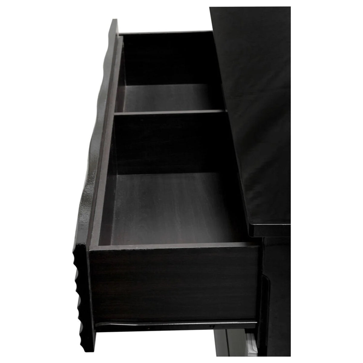 Black 6 Drawer Poplar Wood Dresser M665865