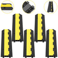 5 PCS 2-Cable Rubber Speed Bump Cable Protector Ramp C73756