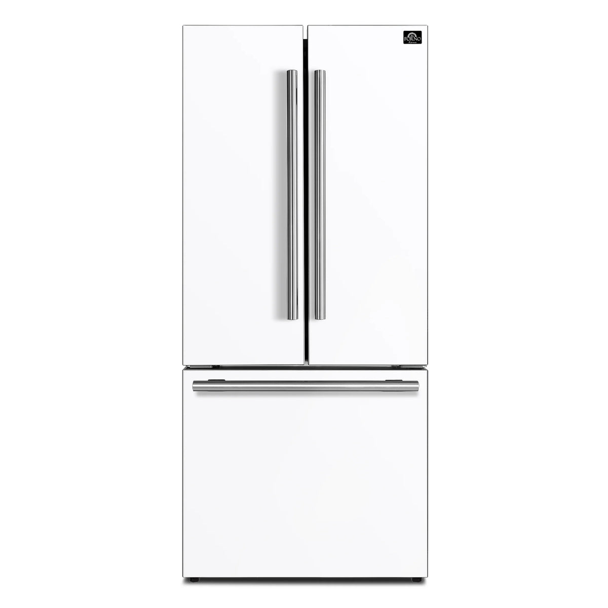 30 17.5 Cu. Ft. Refrigerator with Ice Maker in White with Silver Handles I2234