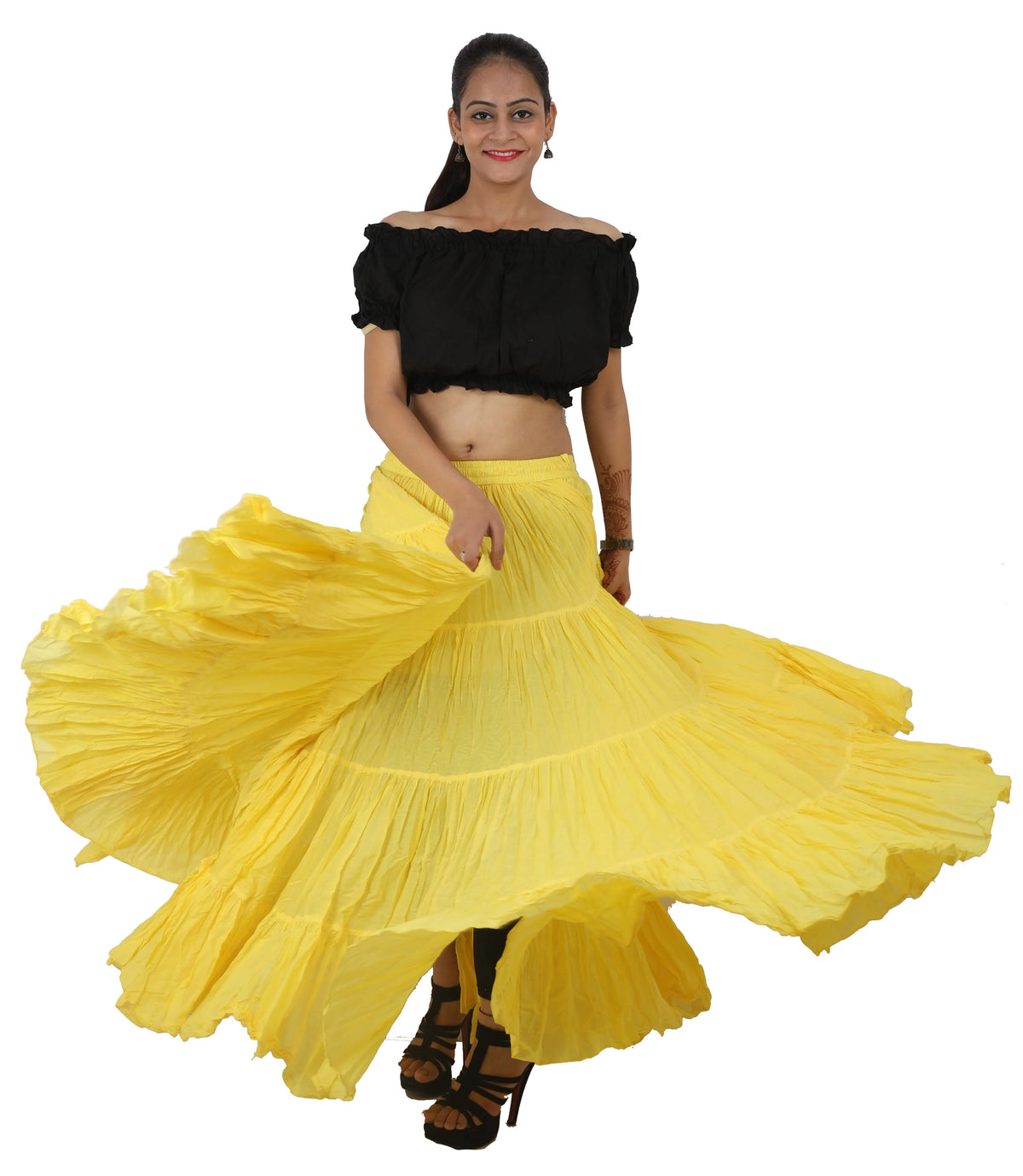 Plus Size 40 Inches Long 25 Yard Skirt G13168