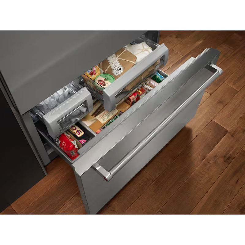 20.9 cu. ft. Built-In Bottom Freezer Refrigerator in Stainless Steel W84574