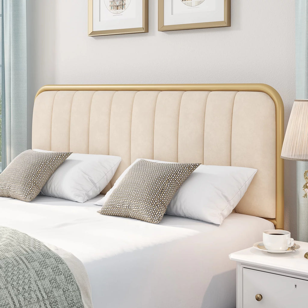 King Size Tufted Upholstered Bed Frame H628769