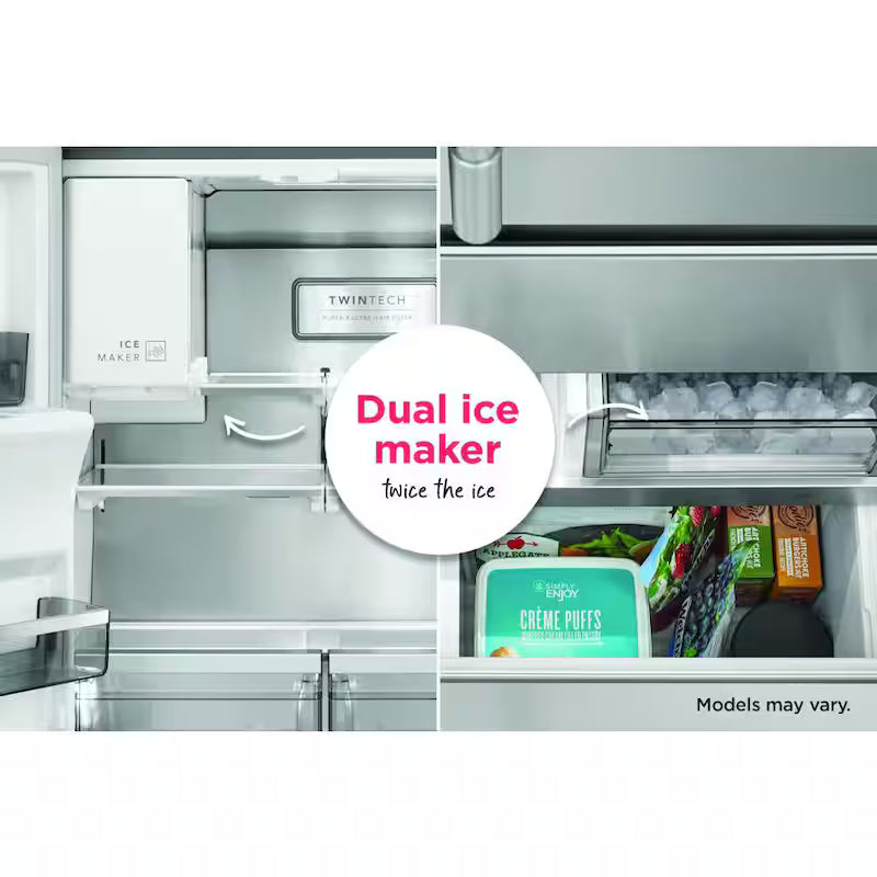 36 in. 27.8 cu. ft. French Door Refrigerator in Stainless Steel R749807