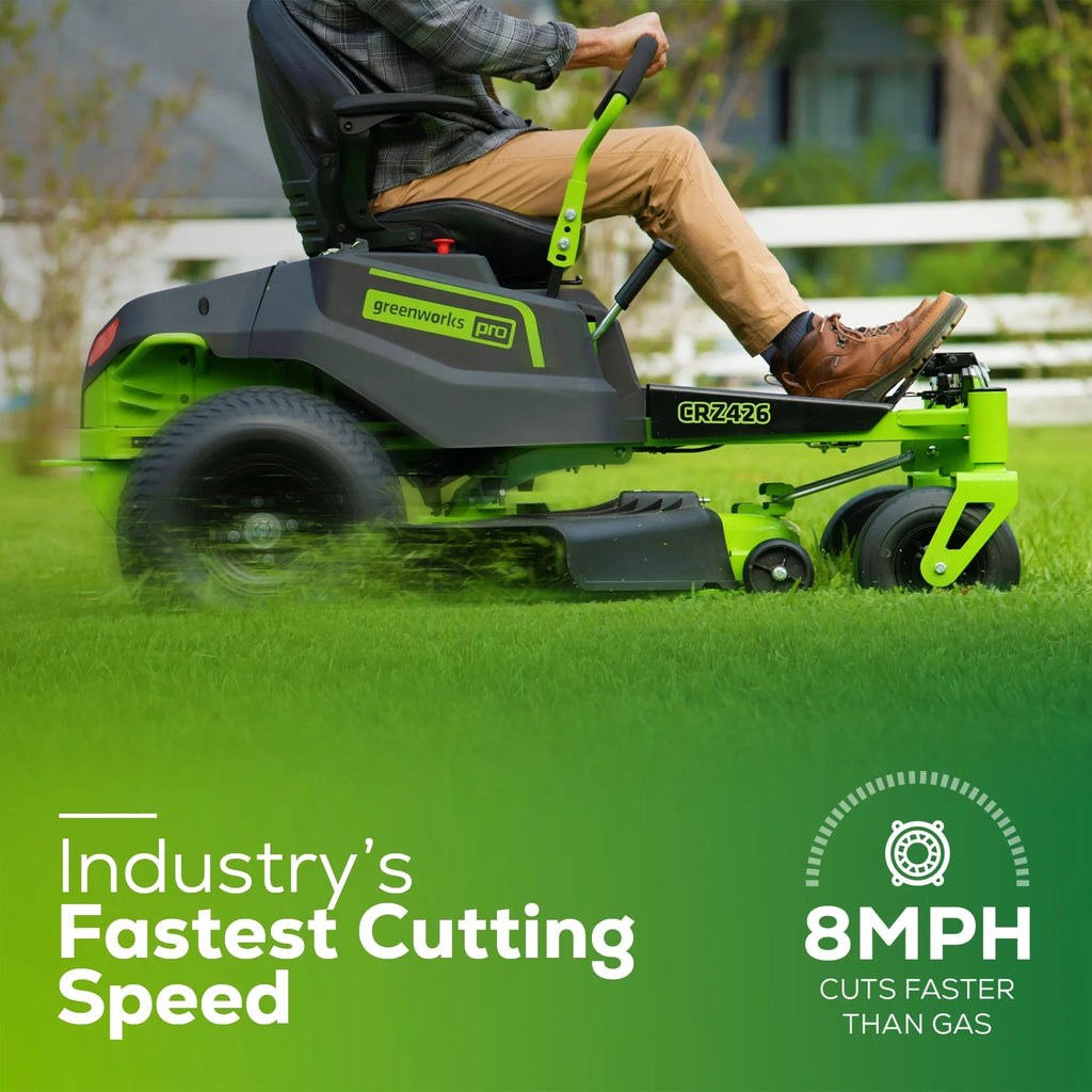 60V 42” Electric Zero Turn Mower with 8 Ah Batteries Q7738
